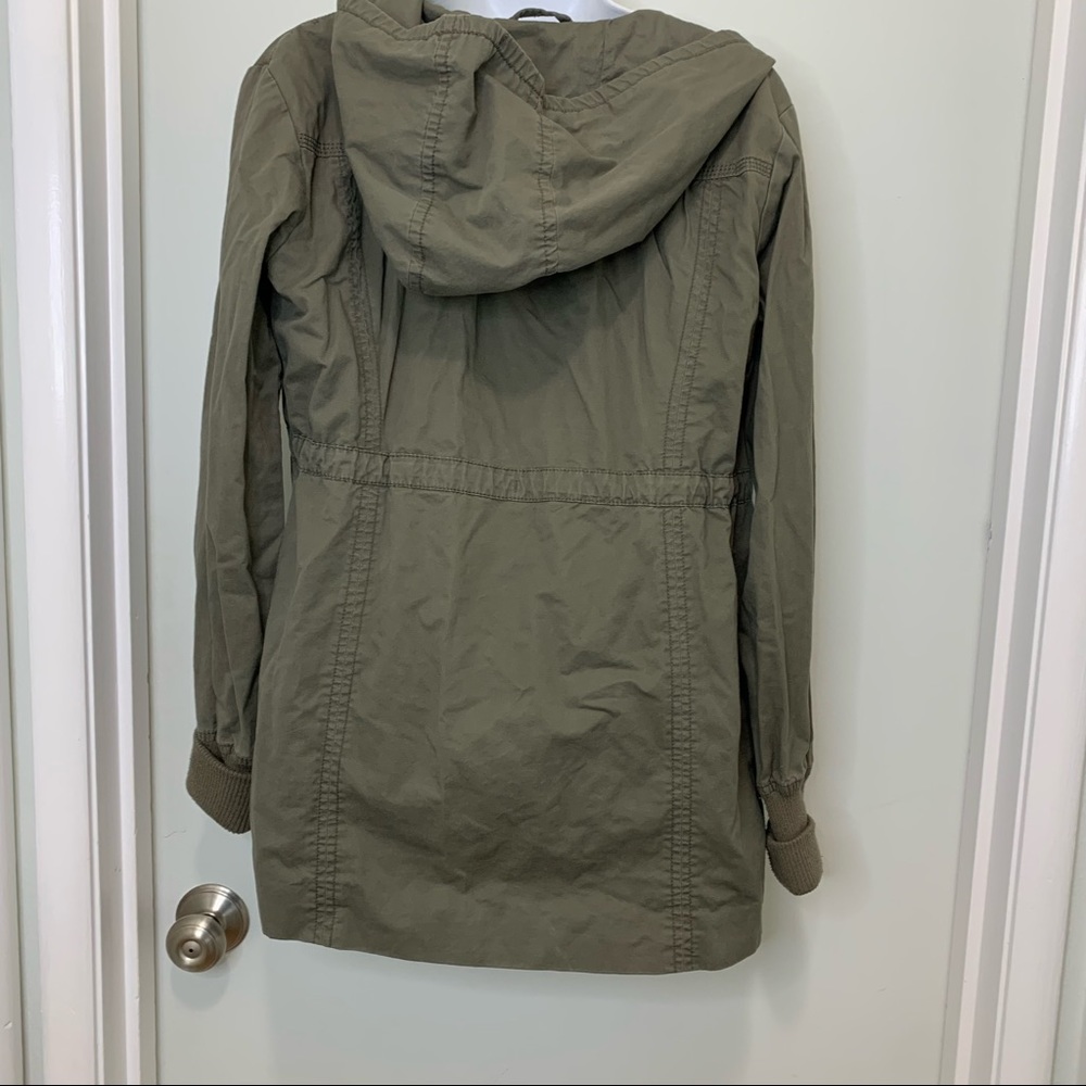 Gap Hooded Lightweight Zip Drawstring Jacket Size… - image 2